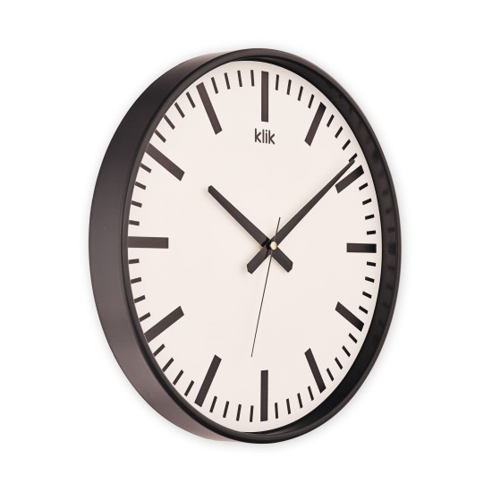 Index Siyah Minimalist Duvar Saati