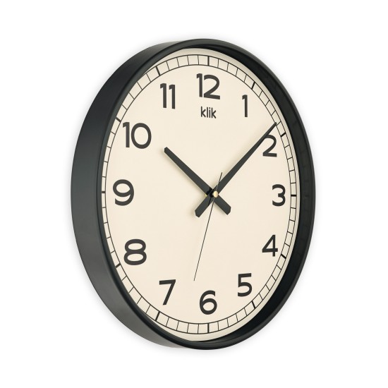 Vien Siyah Minimalist Duvar Saati