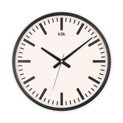 Index Siyah Minimalist Duvar Saati