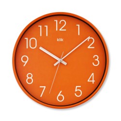 Slim Turuncu Joy Serisi Duvar Saati