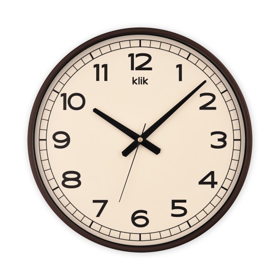 Vien Kahverengi Minimalist Duvar Saati