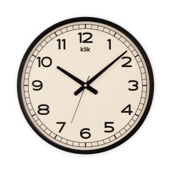 Vien Siyah Minimalist Duvar Saati