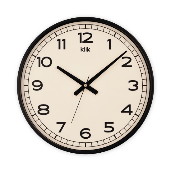 Vien Siyah Minimalist Duvar Saati